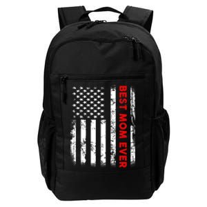 Best Mom Ever US American Flag Graphic Tee Mothers Day Daily Commute Backpack