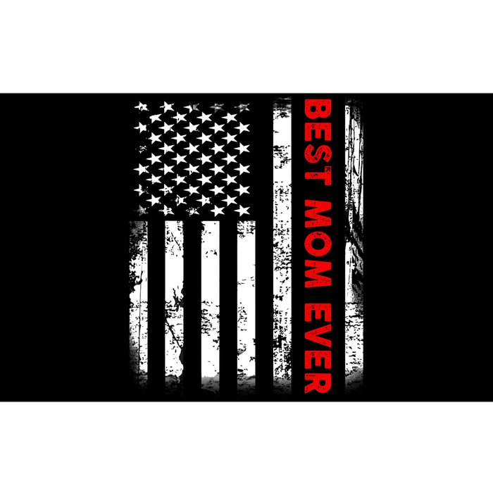 Best Mom Ever US American Flag Graphic Tee Mothers Day Bumper Sticker