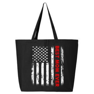 Best Mom Ever US American Flag Graphic Tee Mothers Day 25L Jumbo Tote