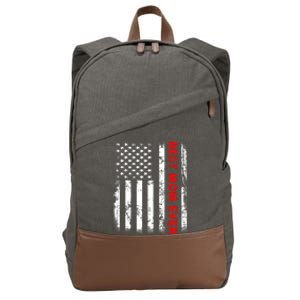 Best Mom Ever US American Flag Graphic Tee Mothers Day Cotton Canvas Backpack