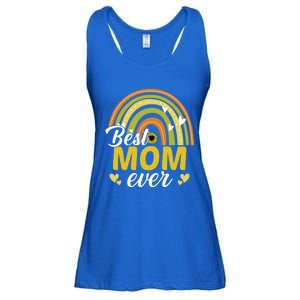 Best Mom Ever Sunflower Rainbow MotherS Day Mom Rainbow Gift Ladies Essential Flowy Tank