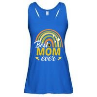 Best Mom Ever Sunflower Rainbow MotherS Day Mom Rainbow Gift Ladies Essential Flowy Tank