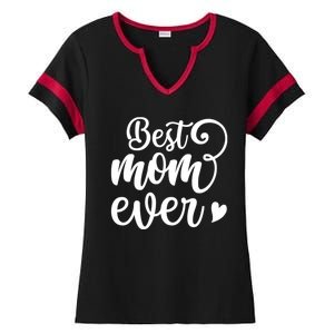 Best Mom Ever Mother's Day Gift Ladies Halftime Notch Neck Tee