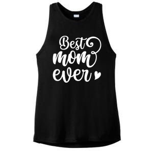 Best Mom Ever Mother's Day Gift Ladies PosiCharge Tri-Blend Wicking Tank