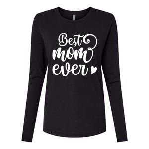 Best Mom Ever Mother's Day Gift Womens Cotton Relaxed Long Sleeve T-Shirt