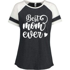 Best Mom Ever Mother's Day Gift Enza Ladies Jersey Colorblock Tee