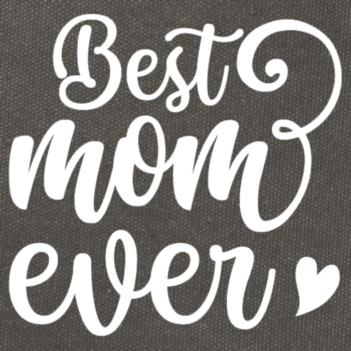 Best Mom Ever Mother's Day Gift Cotton Canvas Backpack