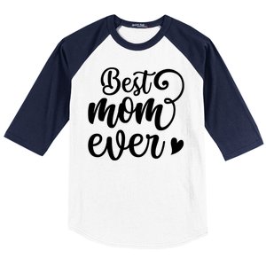 Best Mom Ever Mother's Day Gift Baseball Sleeve Shirt