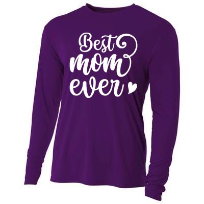 Best Mom Ever Mother's Day Gift Cooling Performance Long Sleeve Crew