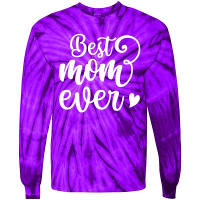 Best Mom Ever Mother's Day Gift Tie-Dye Long Sleeve Shirt