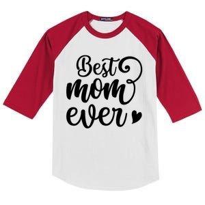 Best Mom Ever Mother's Day Gift Kids Colorblock Raglan Jersey