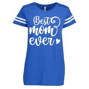 Best Mom Ever Mother's Day Gift Enza Ladies Jersey Football T-Shirt