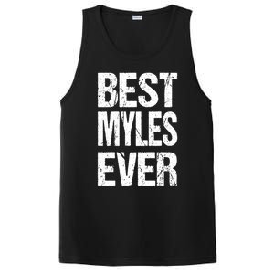 Best Myles Ever Personalized Name Custom Nickname Family Gift PosiCharge Competitor Tank