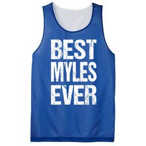 Best Myles Ever Personalized Name Custom Nickname Family Gift Mesh Reversible Basketball Jersey Tank