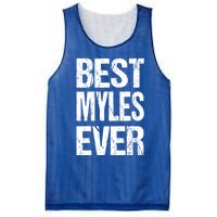 Best Myles Ever Personalized Name Custom Nickname Family Gift Mesh Reversible Basketball Jersey Tank