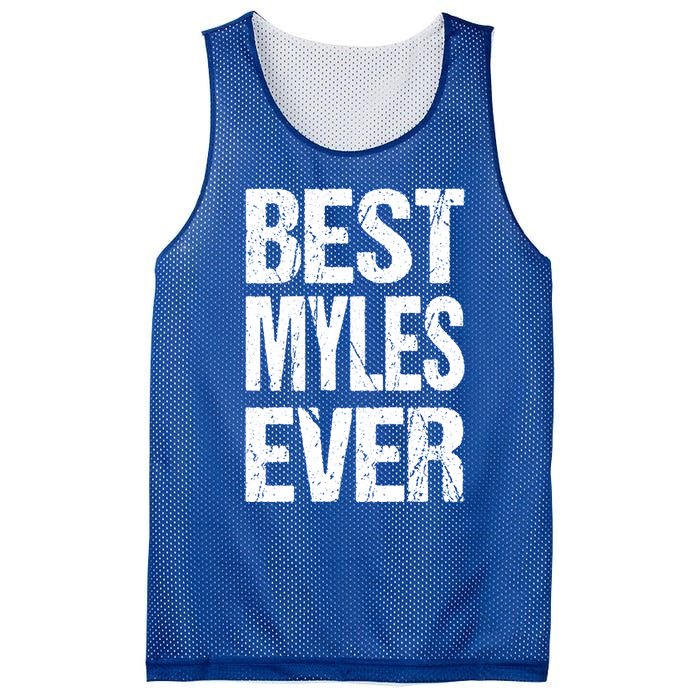 Best Myles Ever Personalized Name Custom Nickname Family Gift Mesh Reversible Basketball Jersey Tank