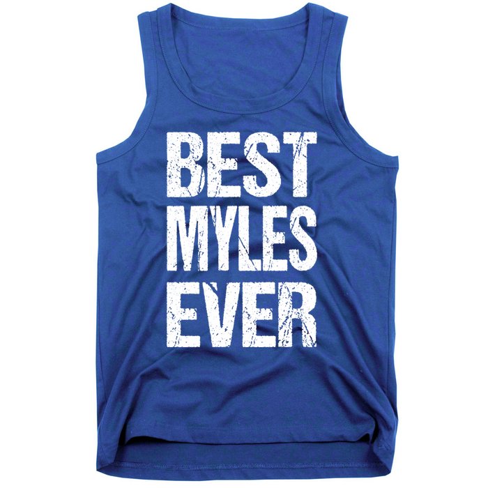 Best Myles Ever Personalized Name Custom Nickname Family Gift Tank Top