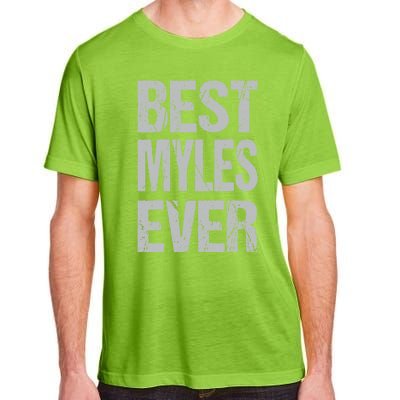 Best Myles Ever Personalized Name Custom Nickname Family Gift Adult ChromaSoft Performance T-Shirt