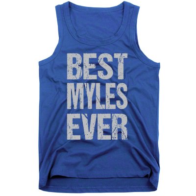 Best Myles Ever Personalized Name Custom Nickname Family Gift Tank Top