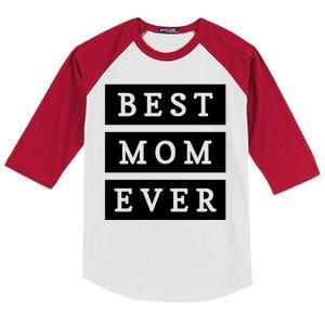 Best Mom Ever Gift For Mothers Day Kids Colorblock Raglan Jersey