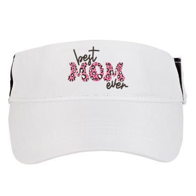 Best Mom Ever Cheetah Print Cute Gift Adult Drive Performance Visor