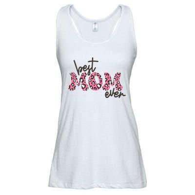 Best Mom Ever Cheetah Print Cute Gift Ladies Essential Flowy Tank