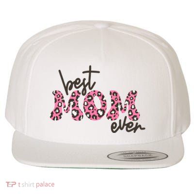 Best Mom Ever Cheetah Print Cute Gift Wool Snapback Cap