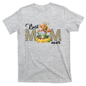 Best Mom Ever Sunflower Bird Of Paradise Flower Gnome Mom T-Shirt