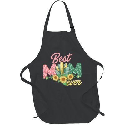 Best Mom Ever Sunflower Cactus Cute Mother's Day Apron