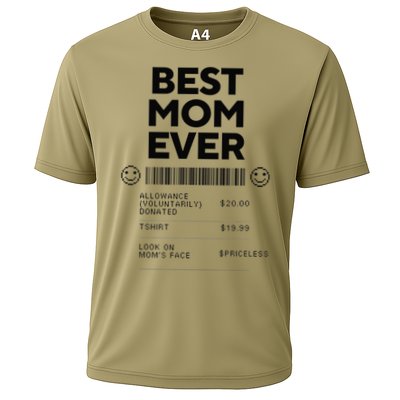 Best Mom Ever Awesome Mothers Day Gift Cooling Performance Crew T-Shirt