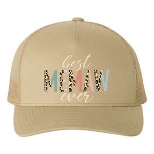 Best Memaw Ever Gifts Leopard Print Mothers Day Yupoong Adult 5-Panel Trucker Hat