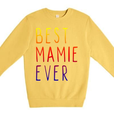 Best Mamie Ever Family Funny Cool Gift Premium Crewneck Sweatshirt