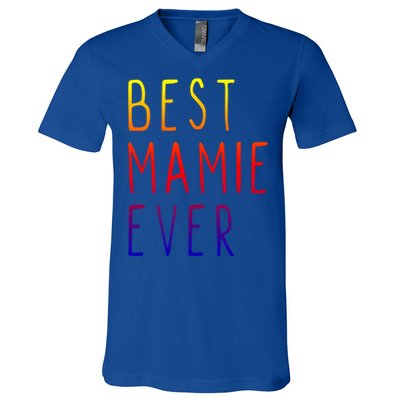 Best Mamie Ever Family Funny Cool Gift V-Neck T-Shirt