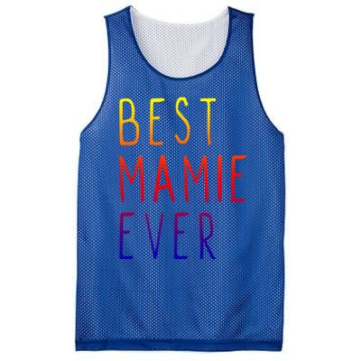 Best Mamie Ever Family Funny Cool Gift Mesh Reversible Basketball Jersey Tank