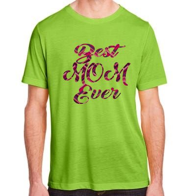 Best Mom Ever Mothers Day Stitches Pattern Design Gift Adult ChromaSoft Performance T-Shirt