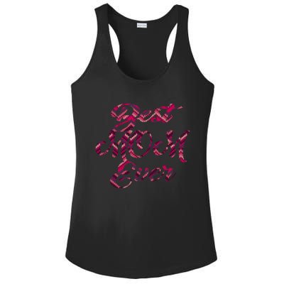 Best Mom Ever Mothers Day Stitches Pattern Design Gift Ladies PosiCharge Competitor Racerback Tank