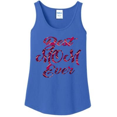 Best Mom Ever Mothers Day Stitches Pattern Design Gift Ladies Essential Tank