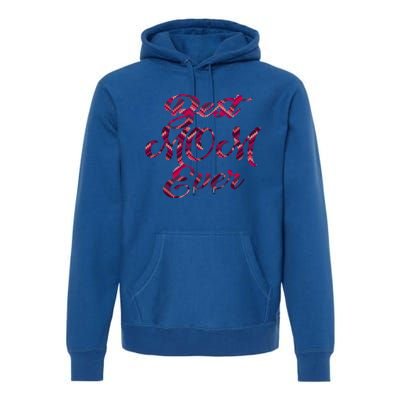 Best Mom Ever Mothers Day Stitches Pattern Design Gift Premium Hoodie