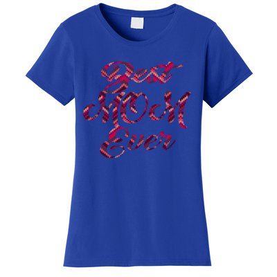 Best Mom Ever Mothers Day Stitches Pattern Design Gift Women's T-Shirt