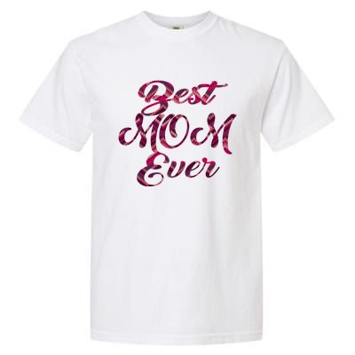 Best Mom Ever Mothers Day Stitches Pattern Design Gift Garment-Dyed Heavyweight T-Shirt