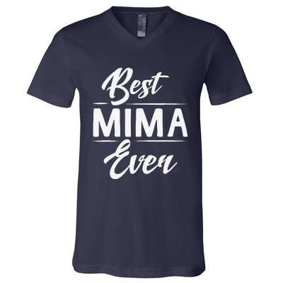 Best Mima Ever Grandma Mother's Day Gifts Women's V-Neck T-Shirt