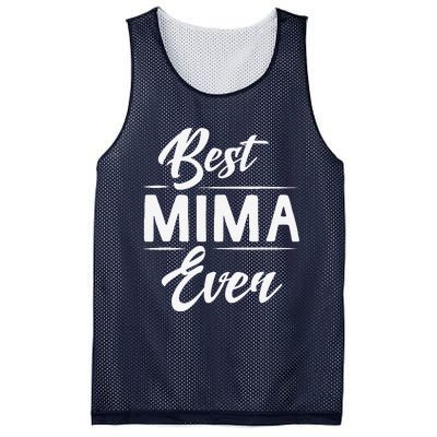 Best Mima Ever Grandma Mother's Day Gifts Women's Mesh Reversible Basketball Jersey Tank