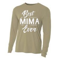 Best Mima Ever Grandma Mother's Day Gifts Women's Cooling Performance Long Sleeve Crew