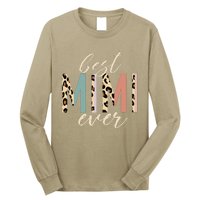 Best Mimi Ever Gifts Leopard Print Mothers Day Long Sleeve Shirt