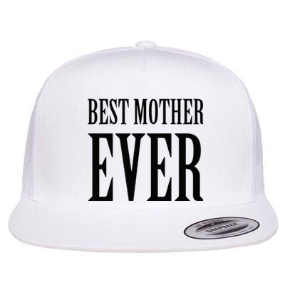 BEST MOTHER EVER Black Flat Bill Trucker Hat