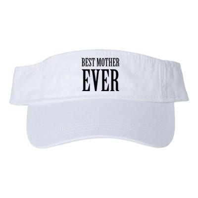 BEST MOTHER EVER Black Valucap Bio-Washed Visor