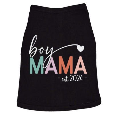 Boy Mama Est 2024 Boy Mom Pregnancy Mom To Be New Mama 2024 Doggie Tank