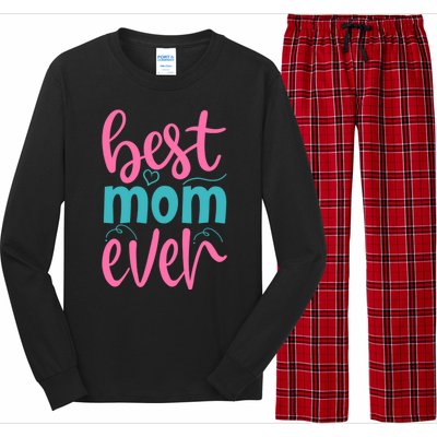 Best Mom Ever Cute Mother's Day Gift Long Sleeve Pajama Set