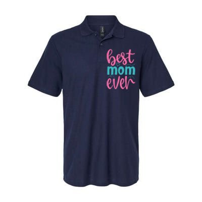 Best Mom Ever Cute Mother's Day Gift Softstyle Adult Sport Polo