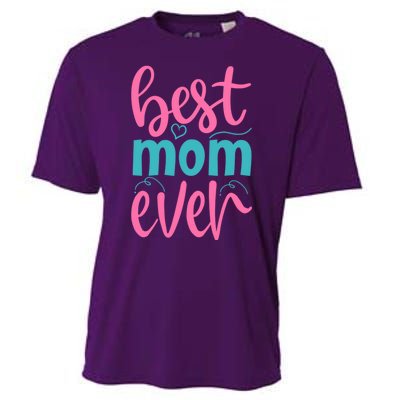 Best Mom Ever Cute Mother's Day Gift Cooling Performance Crew T-Shirt